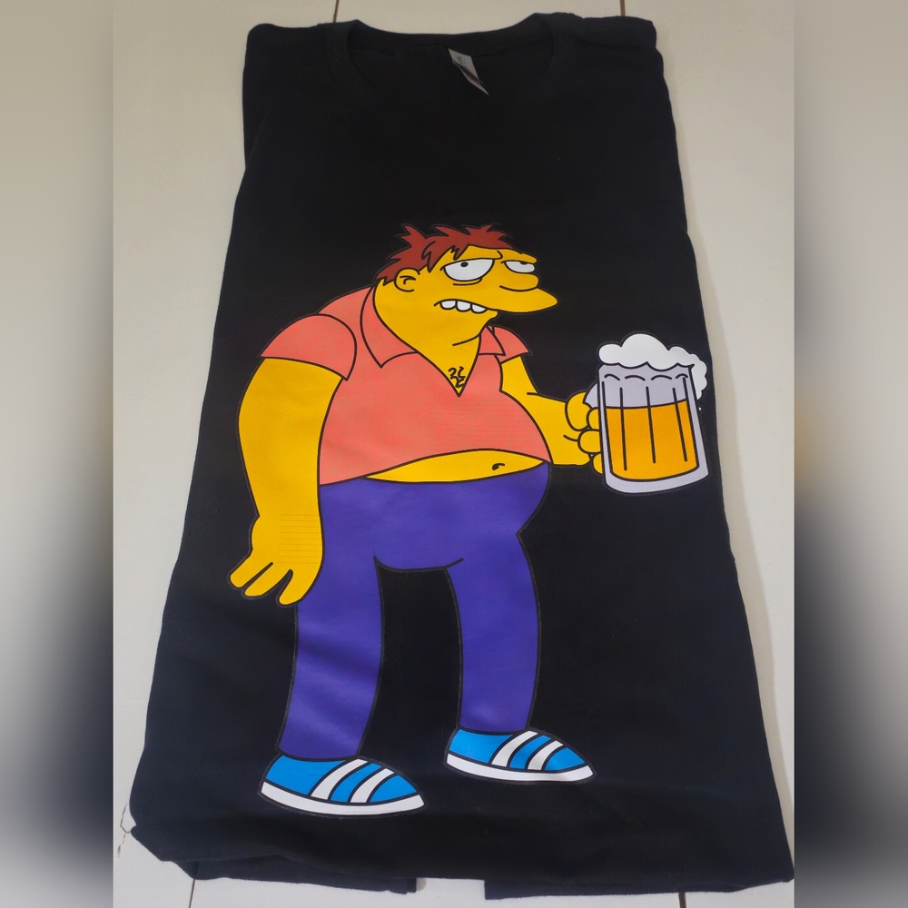 Next Level Apparel Black Shirt with Cartoon Print